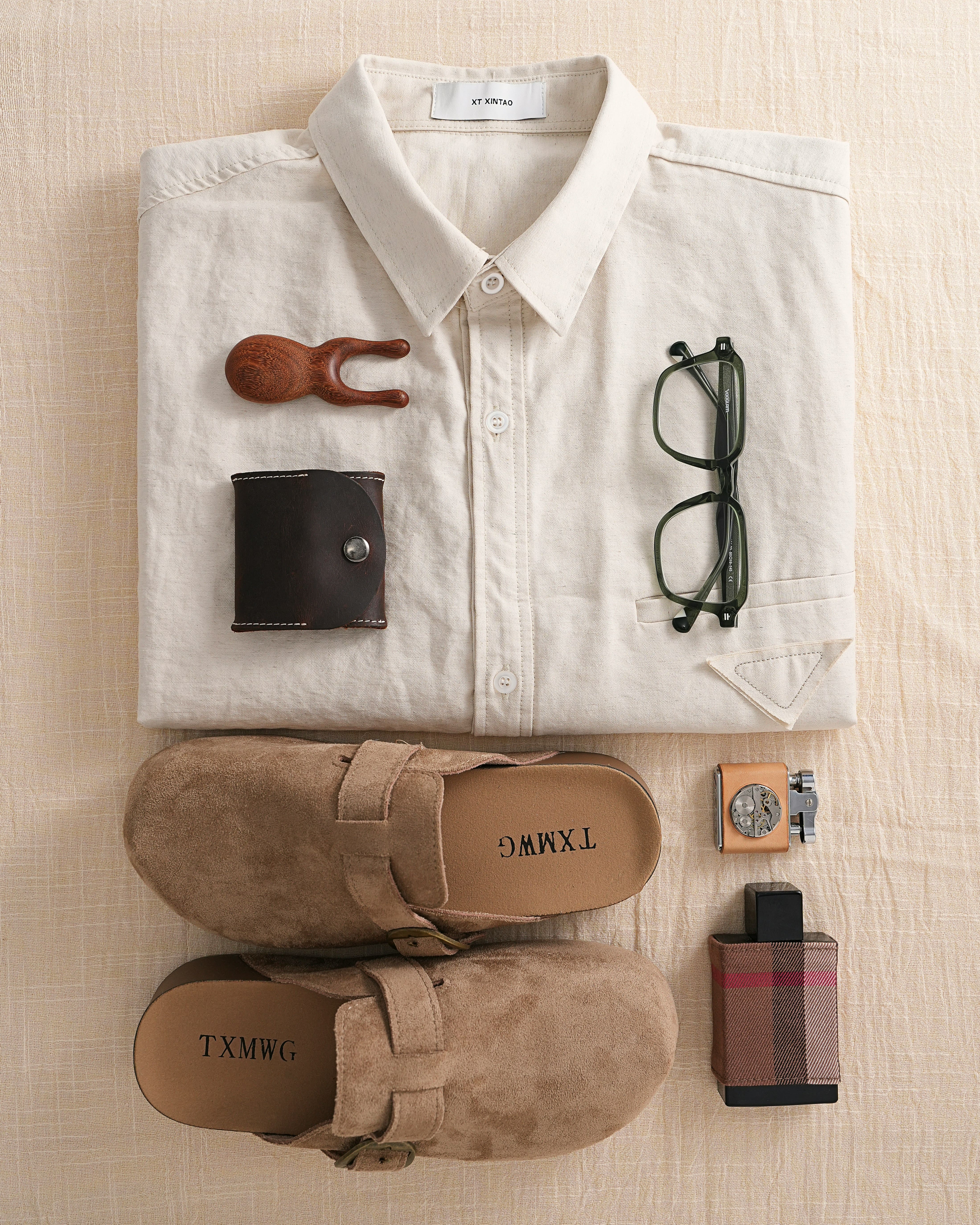 Linen Blazer — Cream